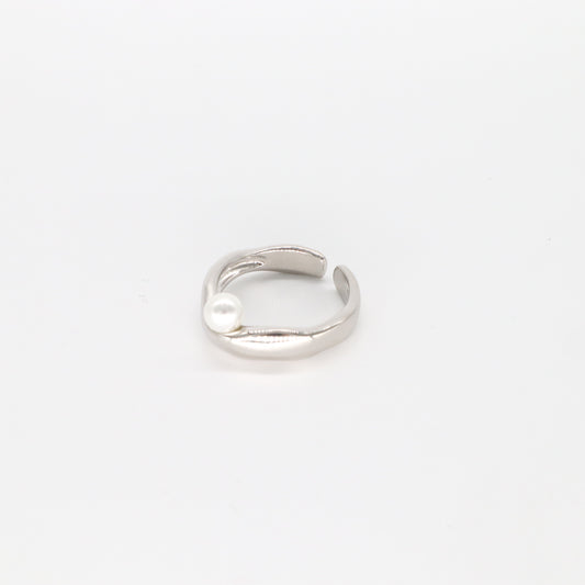 FRONT PEARL SILVER RING